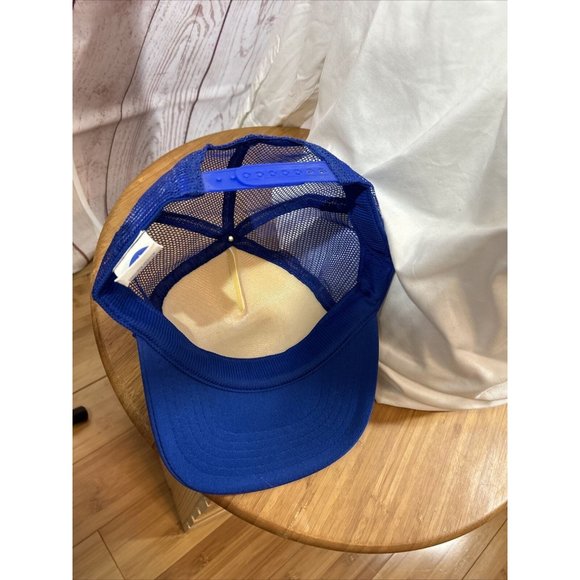 Vintage Kanley Australia Mesh Trucker Snapback Hat Cap Blue w/ Australian Flag - Picture 8 of 8